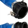 Apache 2" x 50' Blue PVC Lay-Flat Discharge Hose with Poly Camlock-4