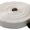 Fire Hose 2 1/2 inch 25 foot White Hose with NH Couplings --3