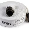 Fire Hose ZYfire 2-1/2" ID x 50 FT Jacket EPDM with Aluminum Couplings-0