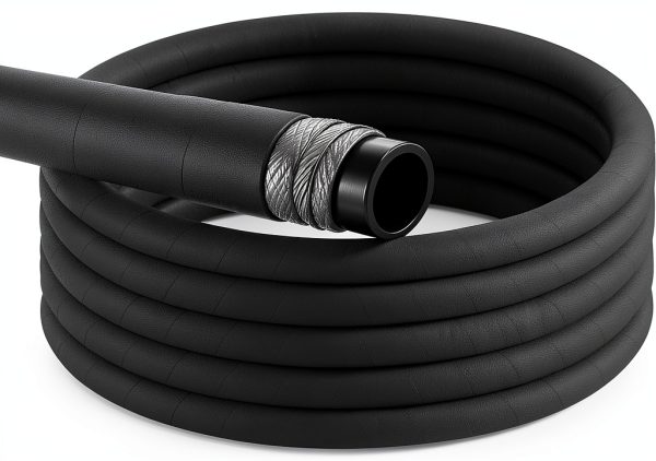 Pangda 1-1/4" ID x 4 ft Marine Water/Fuel Hose with Wire Reinforcement-0