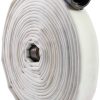 Fire Hose 2 1/2 inch 25 foot White Hose with NH Couplings --0