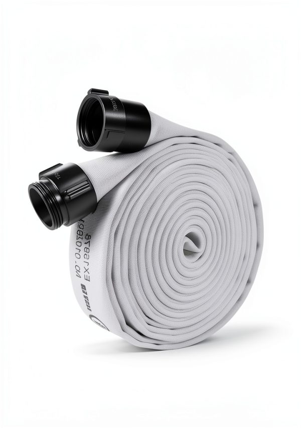 Fire Hose ZYfire 2-1/2" ID x 50 FT Jacket EPDM with Aluminum Couplings-1
