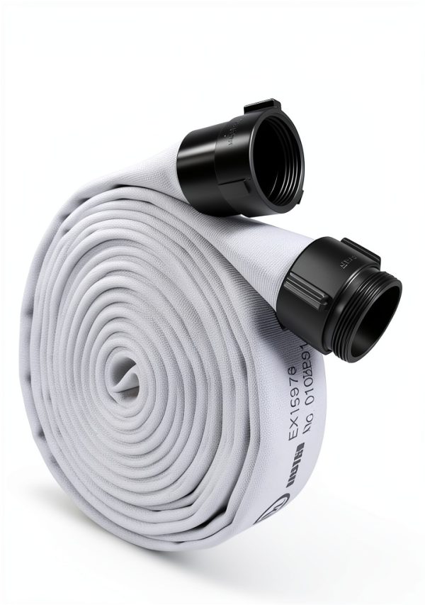Fire Hose ZYfire 2-1/2" ID x 50 FT Jacket EPDM with Aluminum Couplings-2