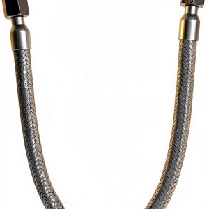 3/8" Compressor Jumper Hose by YaBeHo – 20in Stainless Steel Flexible-0