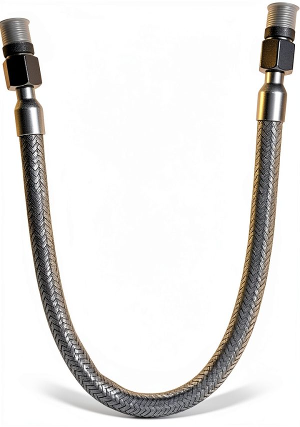 3/8" Compressor Jumper Hose by YaBeHo – 20in Stainless Steel Flexible-0