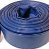 2" x 50' Heavy Duty 6 Bar Blue Lay Flat Discharge and Backwash Hose-0