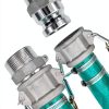 SAFBY Pump Water hose Discharge With Aluminum Camlock A C E F Fittings, Heavy Duty Three layer Backwash Drain Hose for pool, Backwash Hose, Lawn,Garden (1.5 in, 100 feet)-3