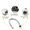 10-Pack HeSun 16-Inch Toilet Hose, 3/8" Comp x 7/8" Ballcock, Stainless Steel Toilet Connector Supply Line(HOSE051-10)-2