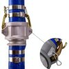 2" ID x 25 ft PVC Lay Flat Discharge Hose with Aluminum Camlock C and-3