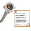 10-Pack HeSun 16-Inch Toilet Hose, 3/8" Comp x 7/8" Ballcock, Stainless Steel Toilet Connector Supply Line(HOSE051-10)-5