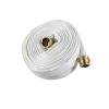 Industrial Fire Hose, 1-1/2" inches x 100ft Hose with NST/NH Brass Couplings, 500 PSI Burst Pressure for Firefighting & Garden Irrigation, White-4