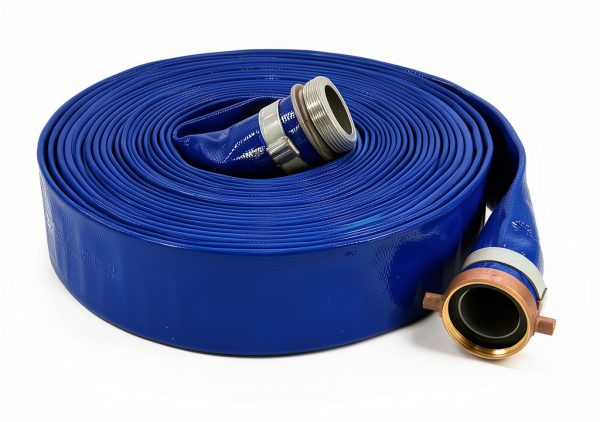 1147-2000-50 PVC Discharge Hose Assembly Blue 2" Male Female NPSM-0